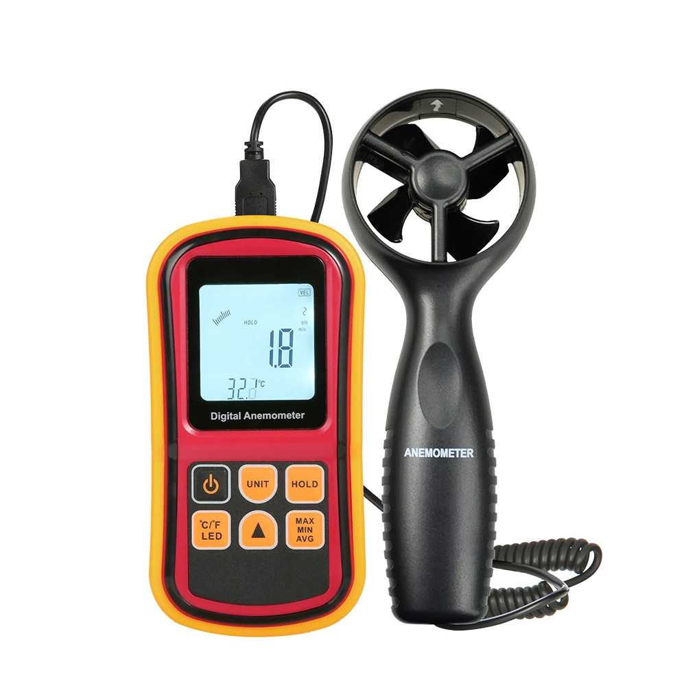 Split-type Anemometer / Multifunctional Air Temperature and Airflow Meter
