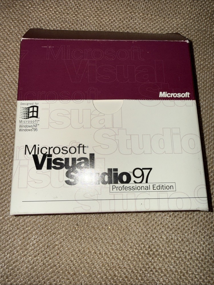 Microsoft Visual Studio 97 Professional Edition CD Disc W/ Key