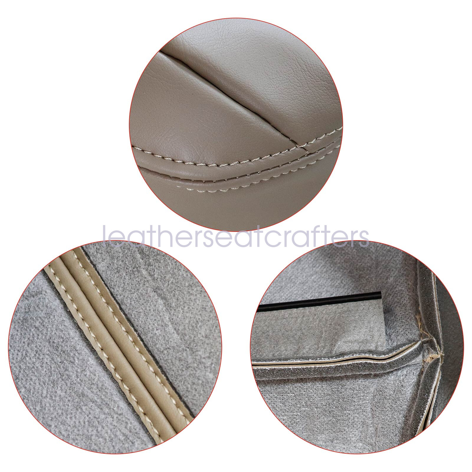 6x For 1996-2002 Toyota 4Runner Front Leather Seat Cover Oak Tan & Foam Cushion