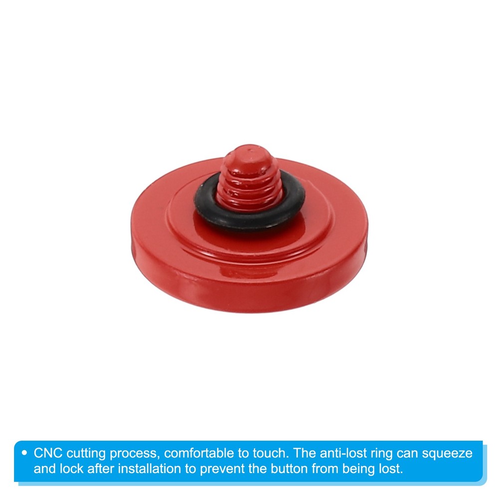 Camera Shutter Button 5pcs Shutter Release Button Concave, Red