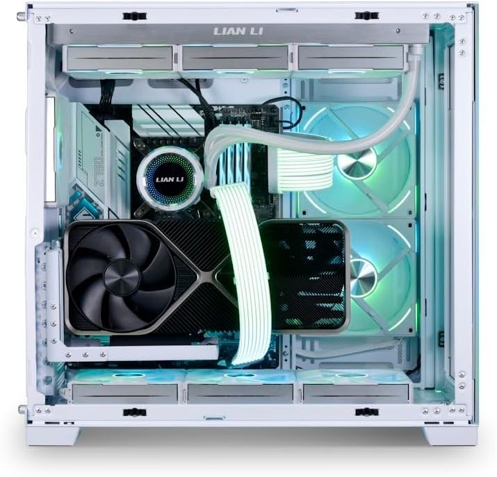 Accessory Universal 4-Slots Vertical GPU Card Holder Kit Black, Gen 4 Riser ...