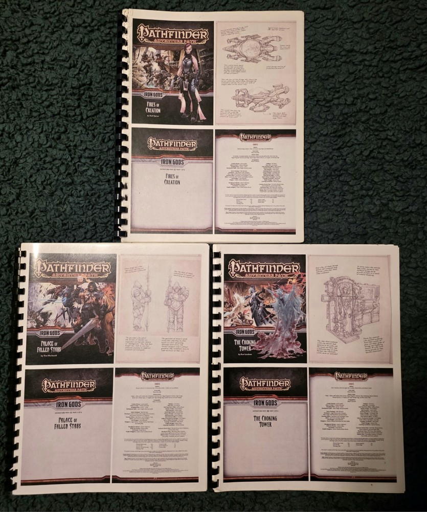 Pathfinder 1e Adventure Paths Lot
