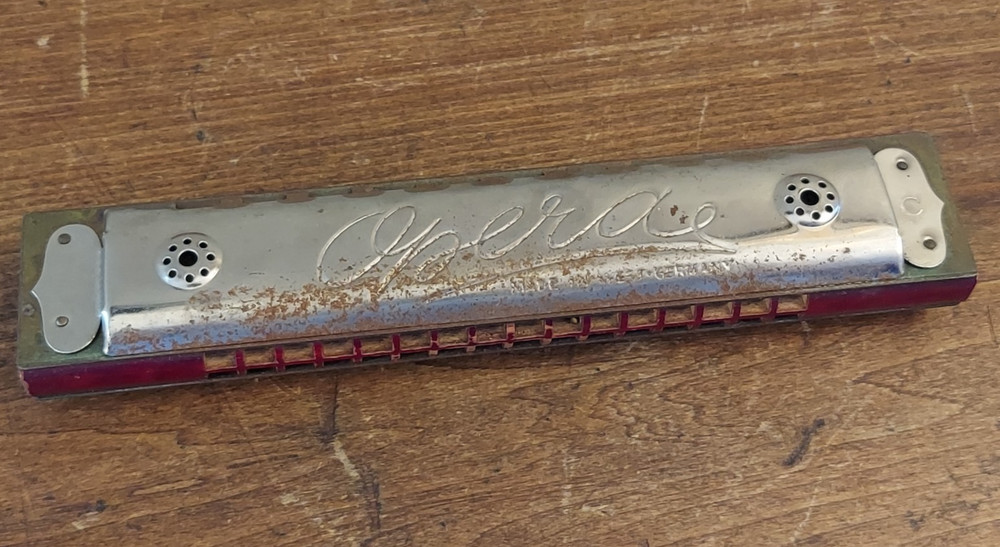 Vintage Opera Harmonica- West German US Zone w/ Box
