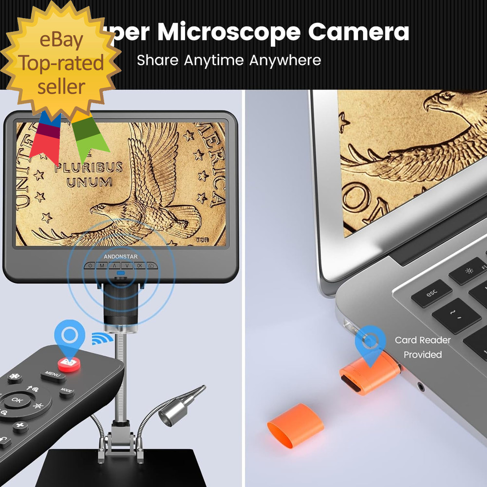 AD210 10.1 Inch LCD Digital Microscope Adults Soldering Microscope Electronics