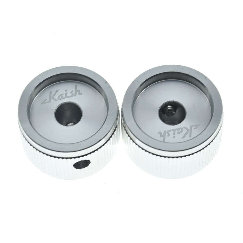 4pcs 63/64"(25mm)Diam. Aluminium Pot Knobs 1/4" Pot Knobs with Blue Circle