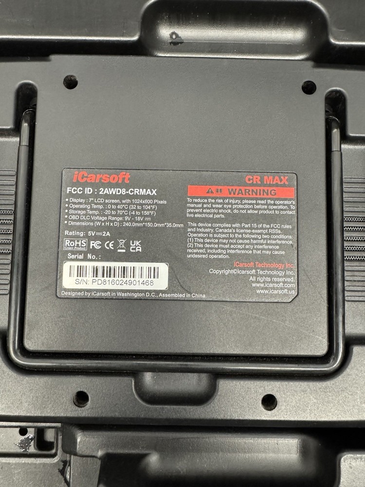 ICarSoft Cr Max Automotive Meter