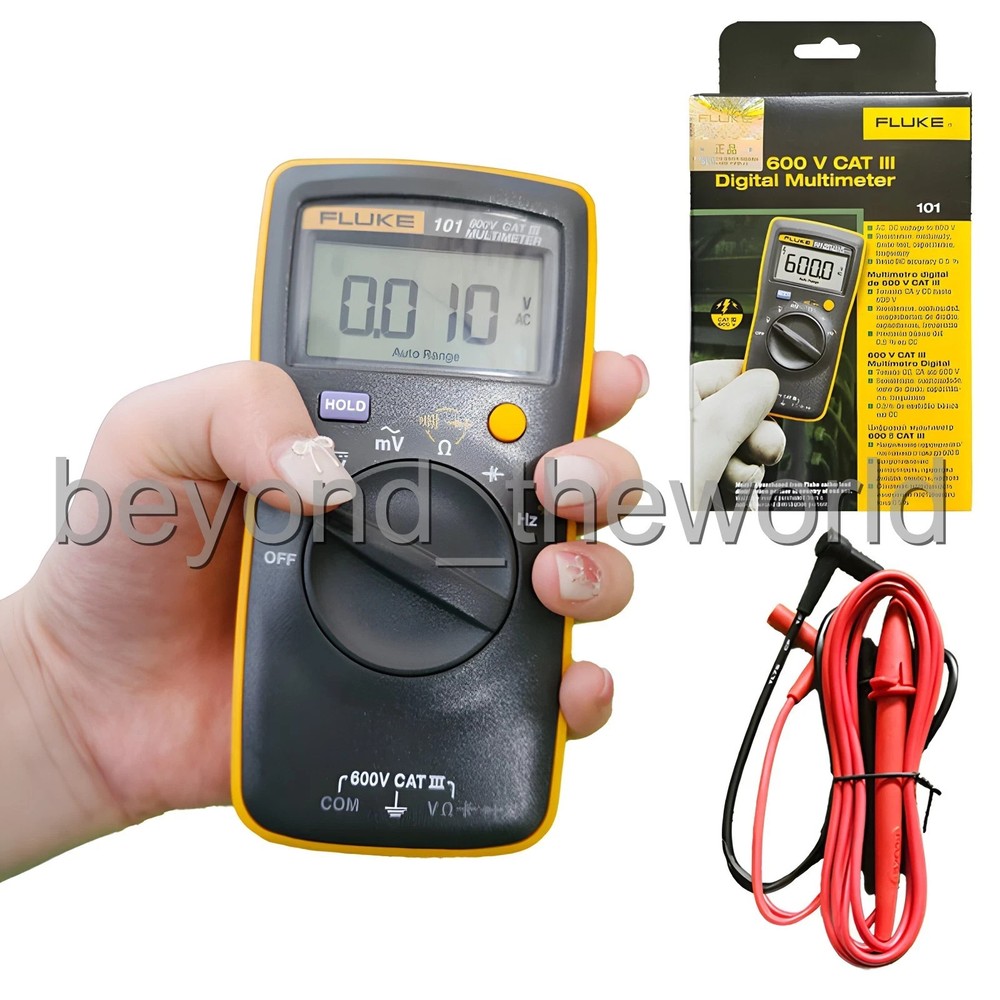 FLUKE 101 Basic Digital Multimeter Pocket Portable Meter AC DC Volt Tester