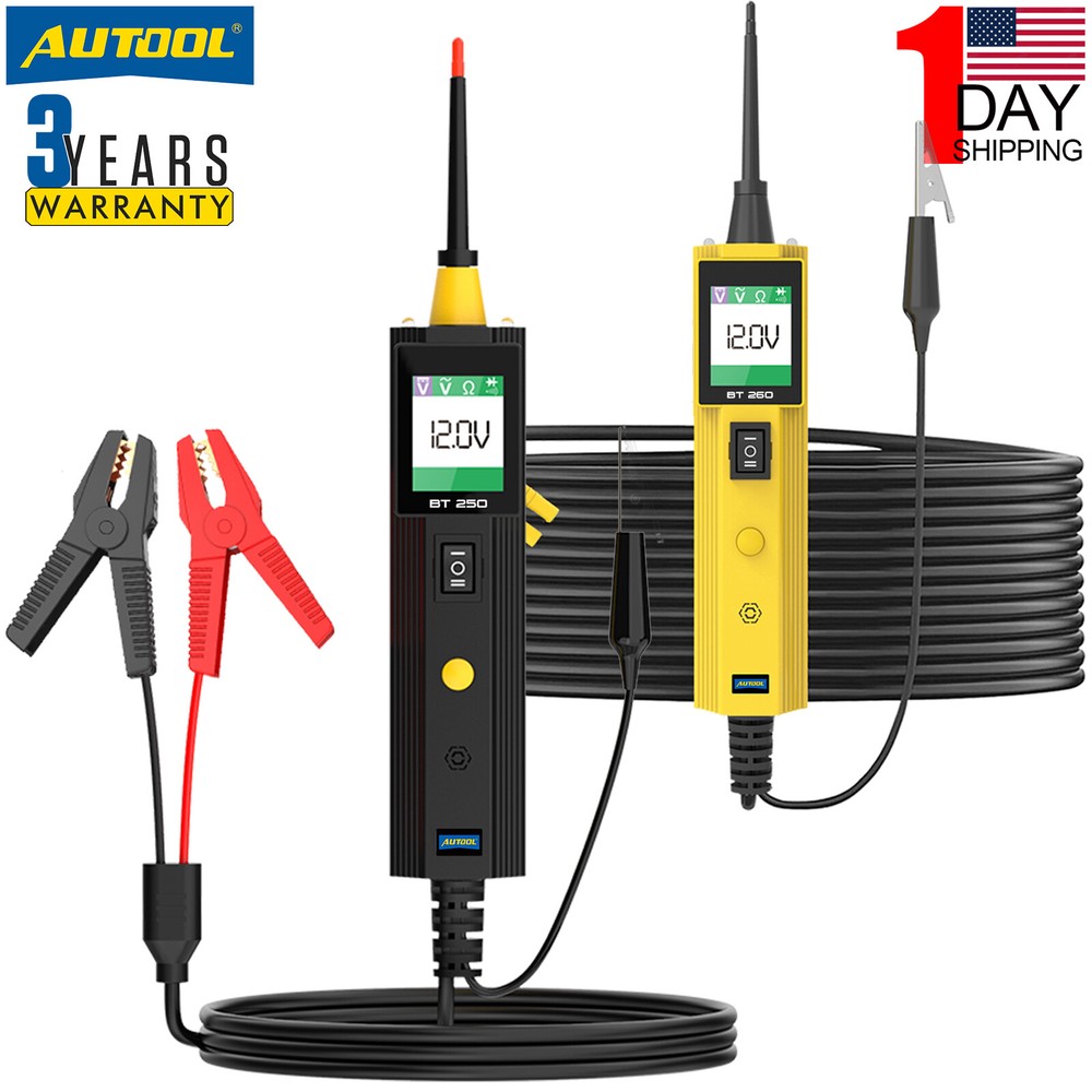 AUTOOL 6-30V 12V Car Circuit Tester Probe Multimeter Electrical System Analyzer