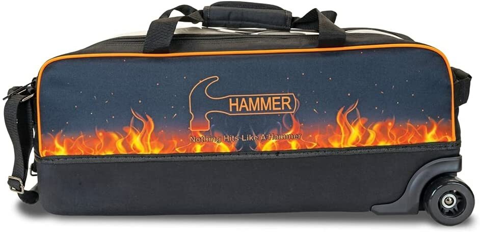 Hammer Flame Dye Sub Triple 3 Ball Tote Bowling Bag