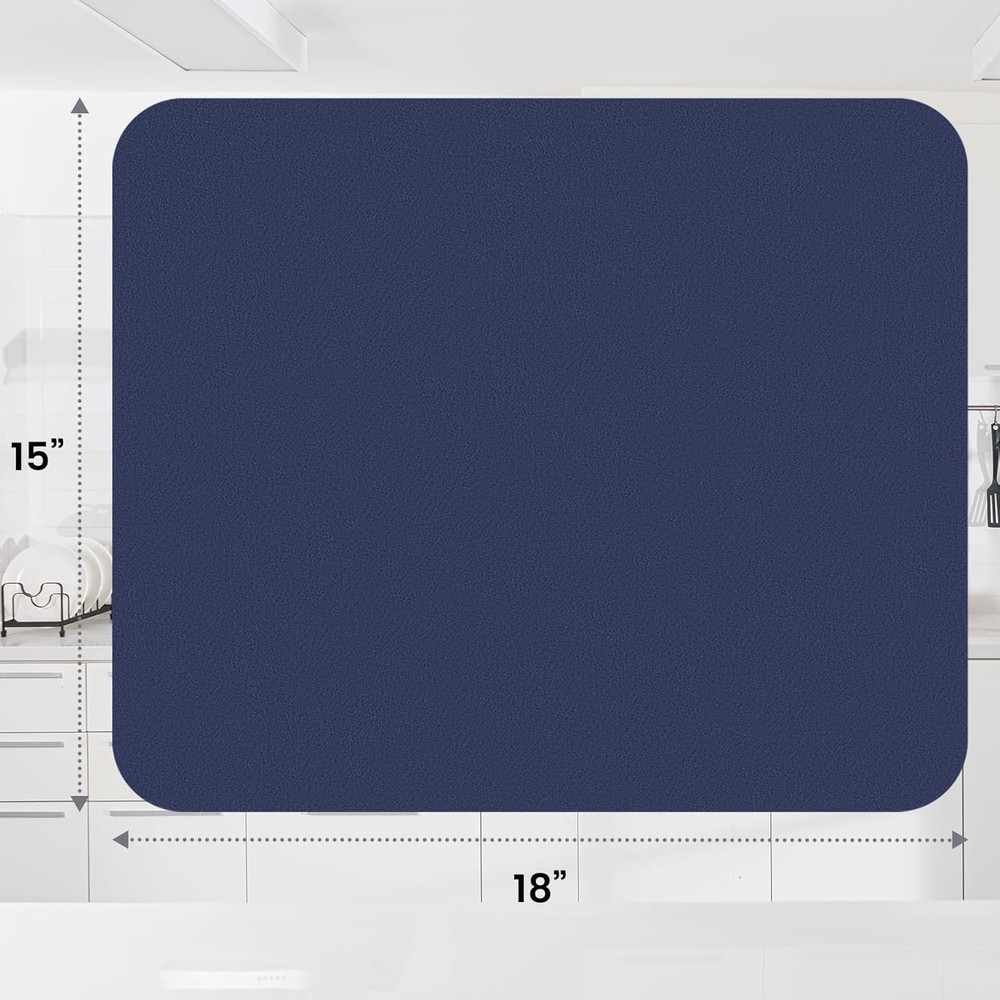 Dish Drying Mat Super Absorbent Drying Mat Large Dish Drying Mats for Kitchen...