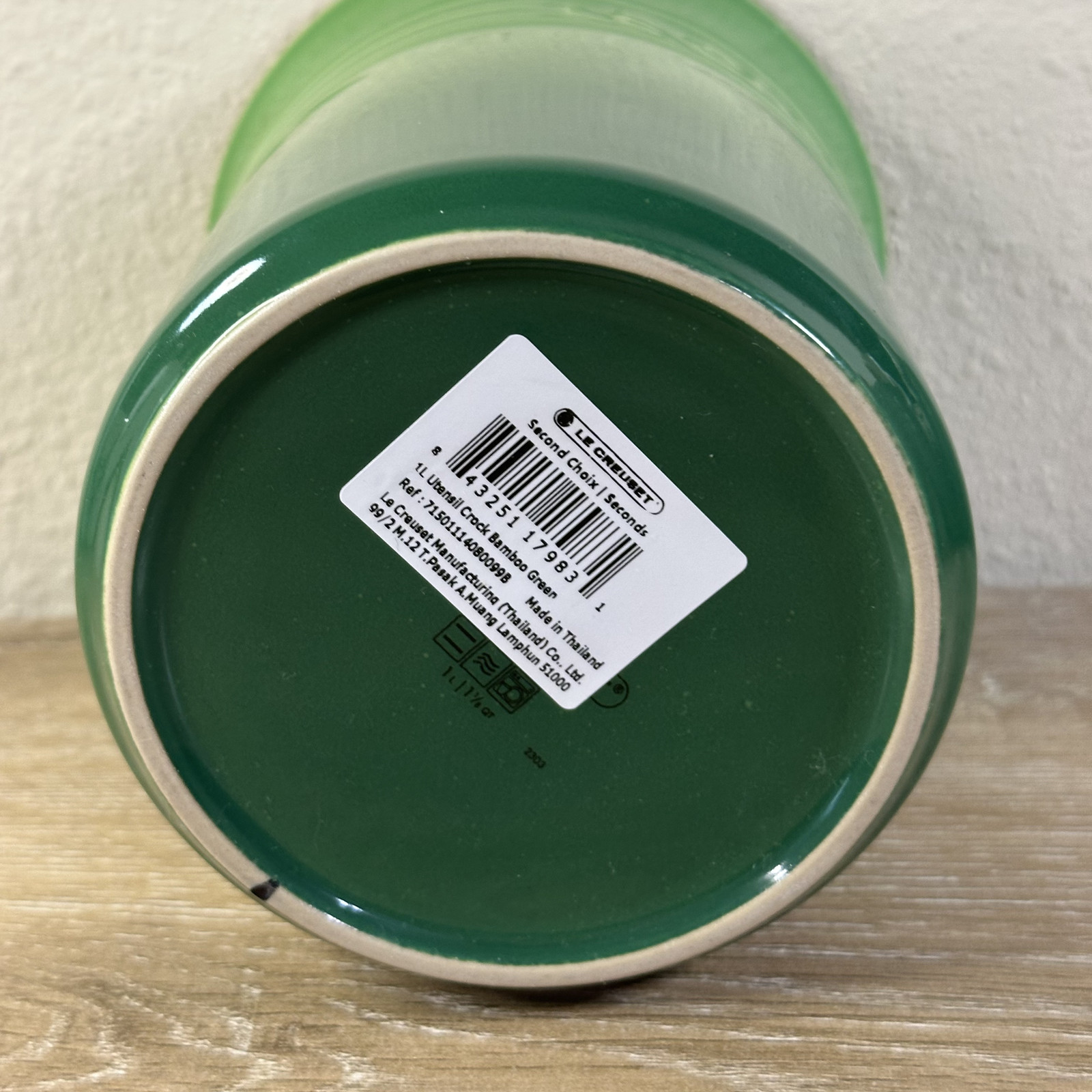 Le Creuset 1L Utensil Crock Holder Stoneware Choose Color