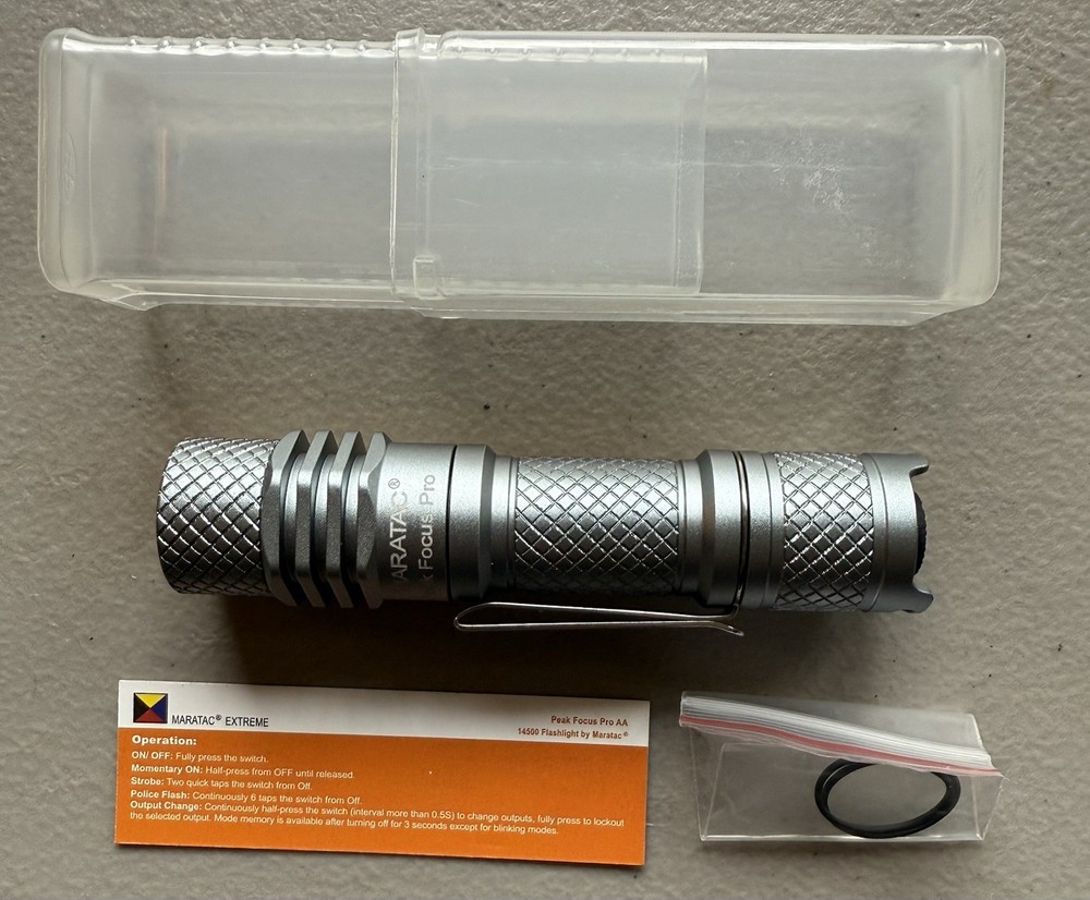 CountyComm Maratac Lot Pen Topo Titanium Leverage Tool Flashlight Hooligan EDC