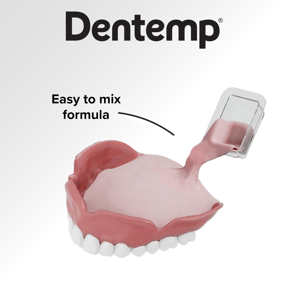 Dentemp Denture Reline Kit - Advanced Formula Reline It Denture Reliner (Pack...