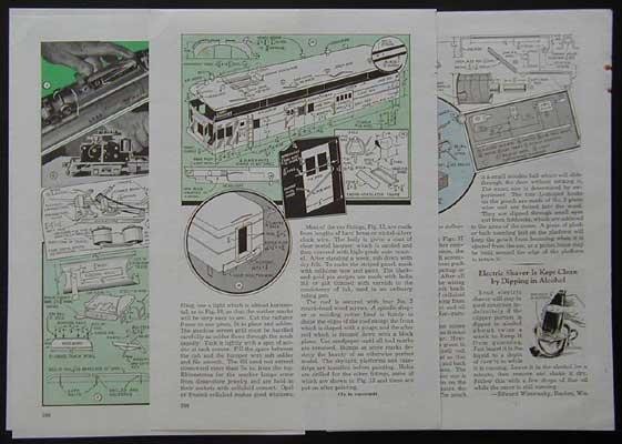 Express Mail Train Automatic Pickup Delivery 1940 HowTo Build PLANS