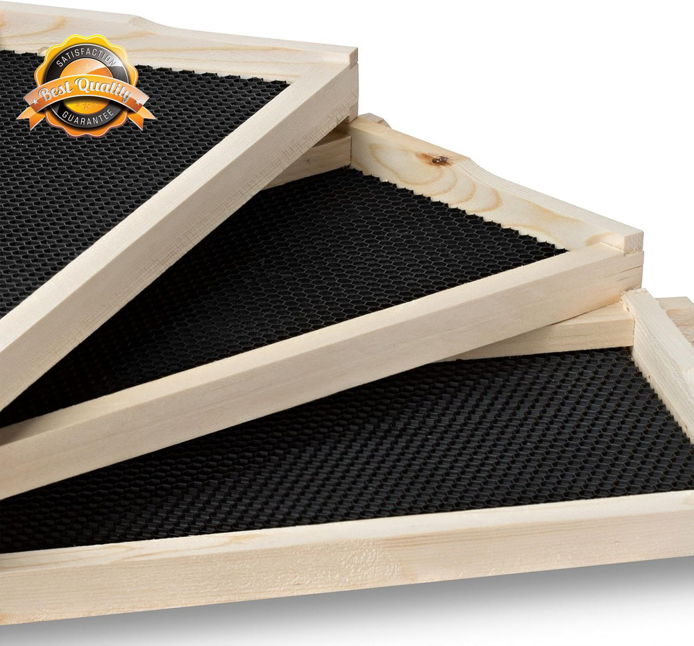 10 Deep Beehive Frame Kit Foundations for Langstroth Beekeeping 70