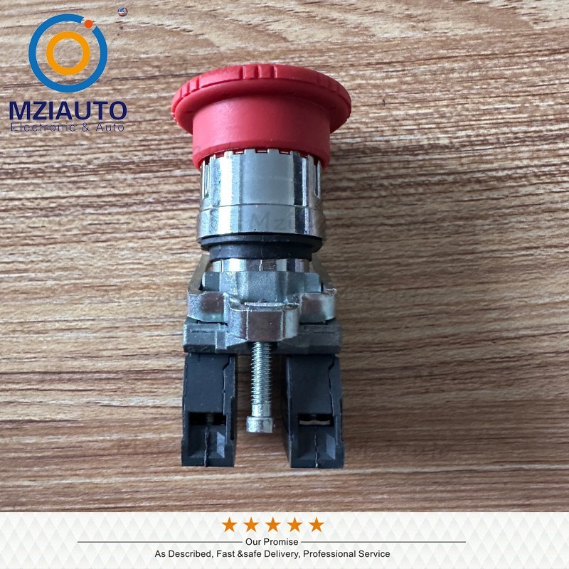 Emergency Stop Button Switch For Schneider XB4BS8444 Ø22 Mushroom Head Ø40 2 NC