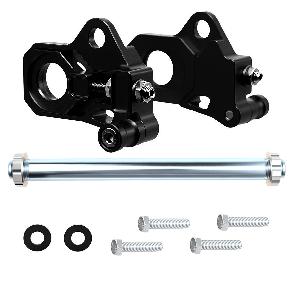 Motorcycle Rear Axle Adjuster Kit For Harley Street Glide Road King FLHR 2009-UP