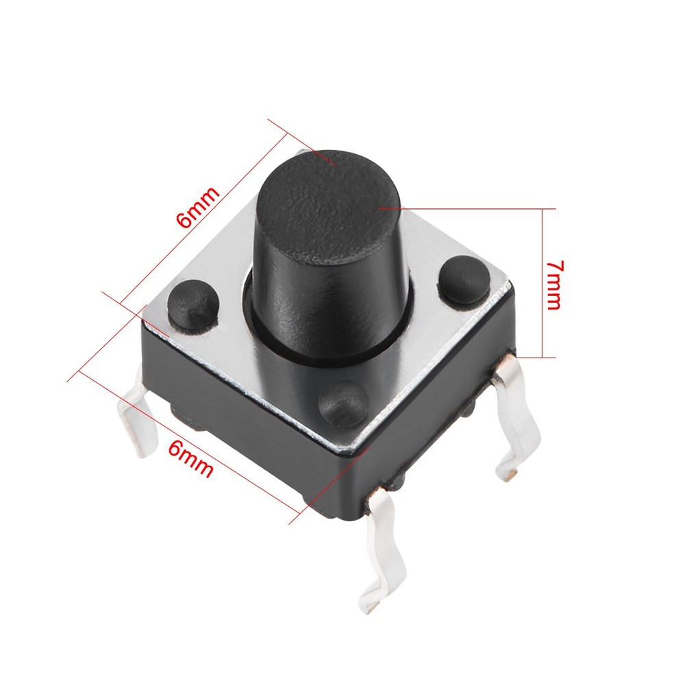 20 Pcs 6x6x7mm Panel Micro PCB Momentary Tactile Tact Push Button Switch DIP