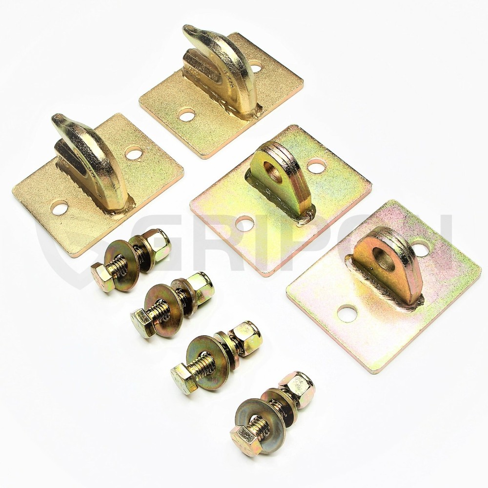 Gripon 3/8in Bolt On Grab Hook Mount with Clevis Mount - Includes Hardware