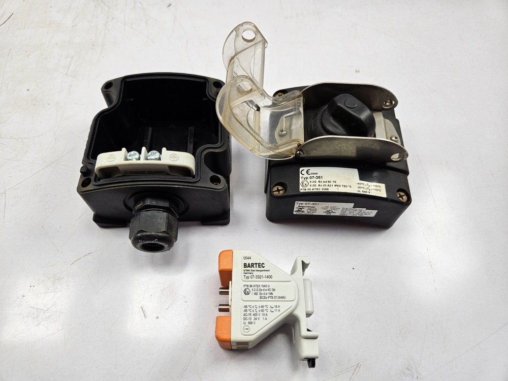Inmetro Bartec 07-351 07-3511-10S92 2 Position Selector Latching Control Switch