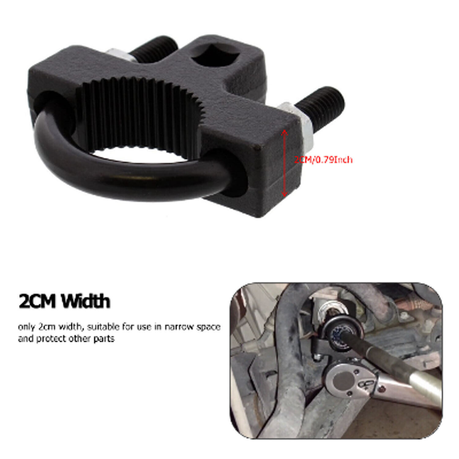 Inner Tie Rod Tool Removal Remover 3/8" Low-Profile Turner Installer Car .