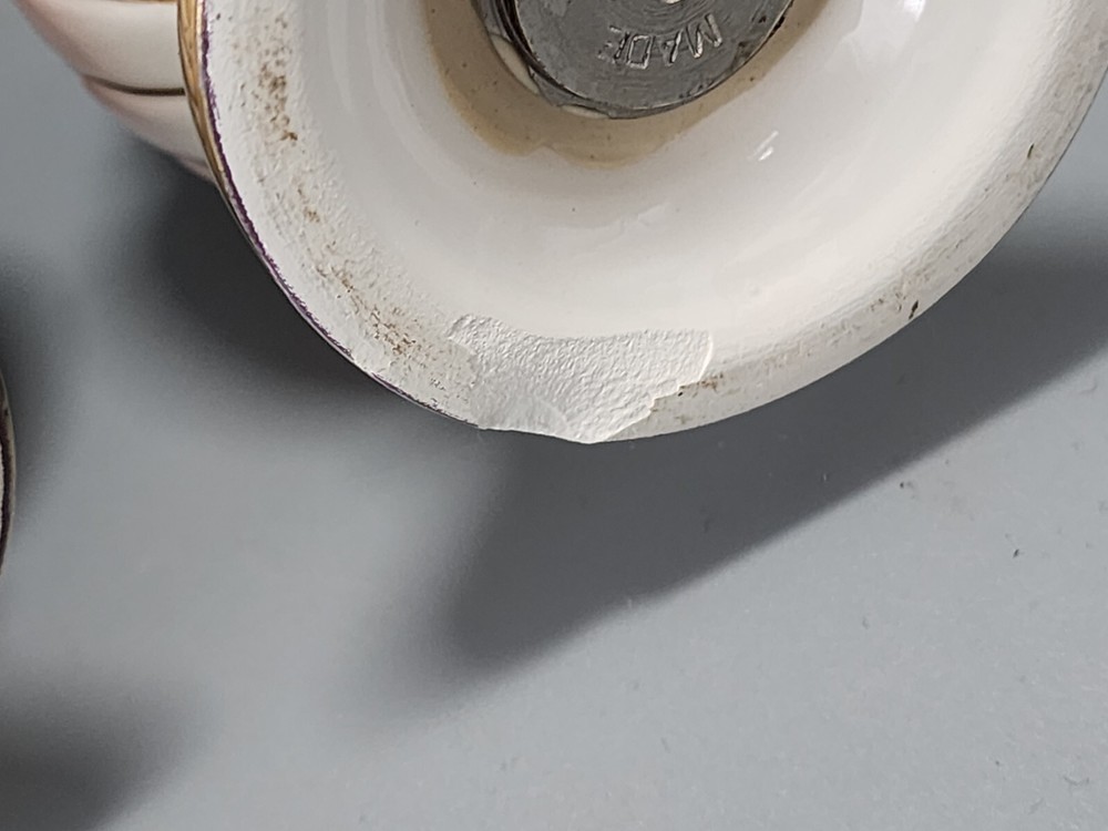 Vintage Capodimonte Salt & Pepper Cellars