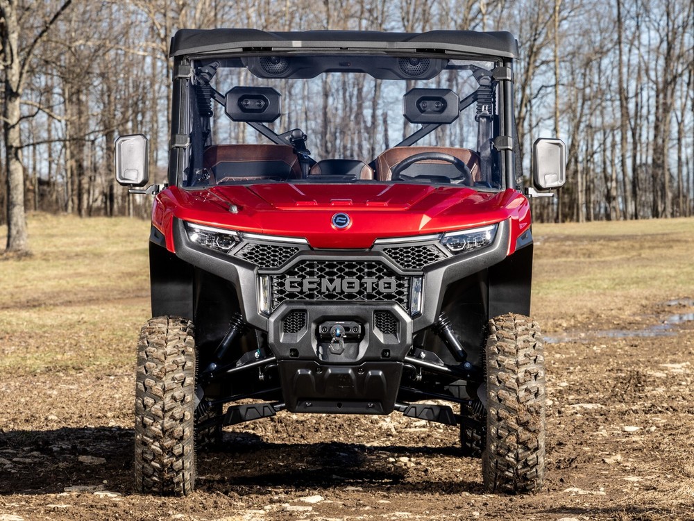 SuperATV Pro-Scratch Resistant Full Windshield for CFMoto UForce U10