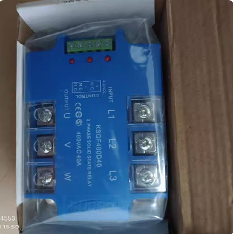 1pcs KUDOM solid-state relay three-phase AC KSQF480D40 （480VAC 40A）