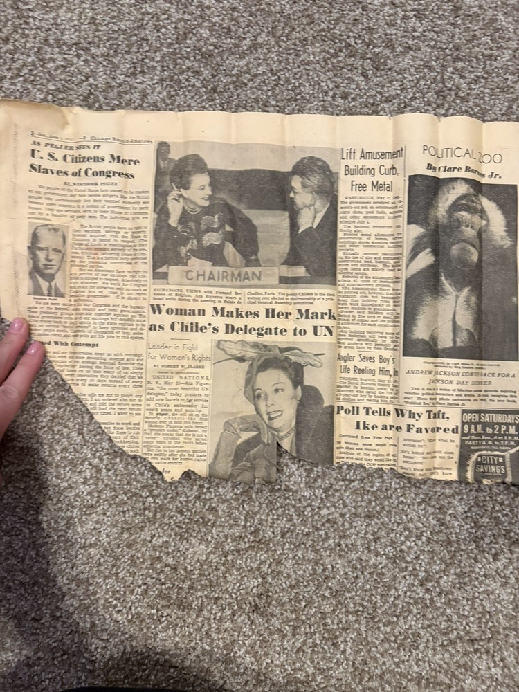 Garrison US Army Hat Cap, original post WWII infantry oversees, olive green wool