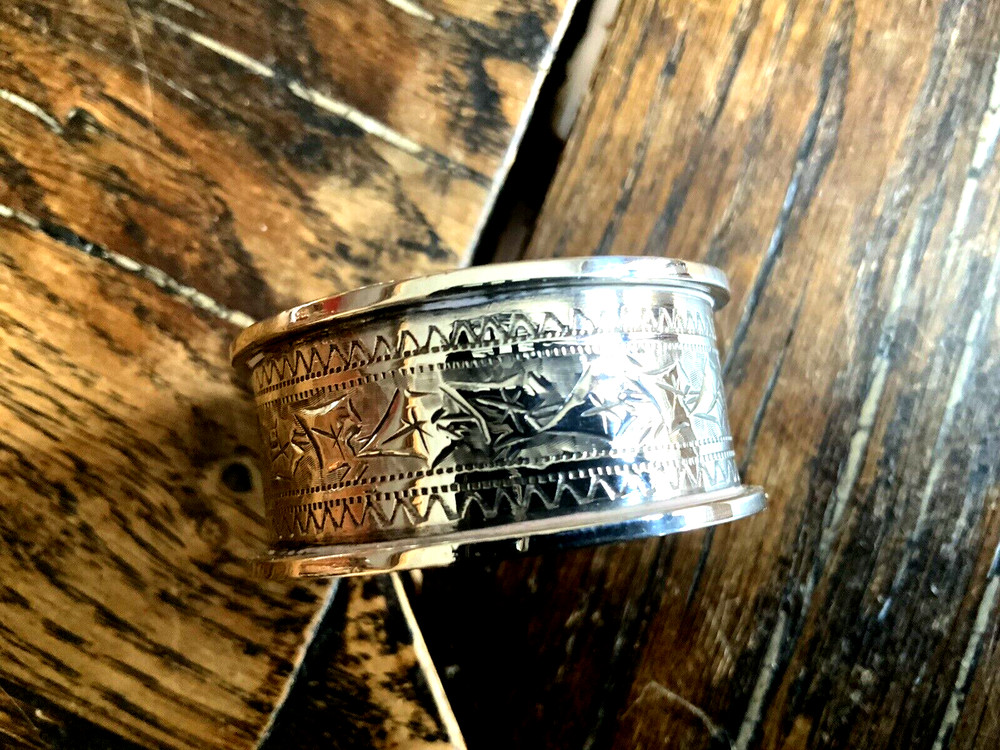 Antique Solid Silver Napkin Ring