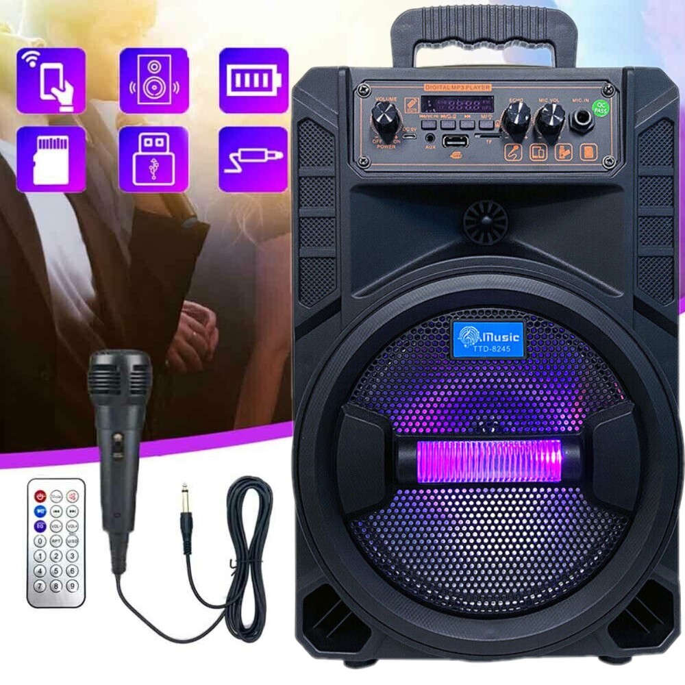 3000 Watts Wireless Portable Party Bluetooth Speaker With Microphone & Remote