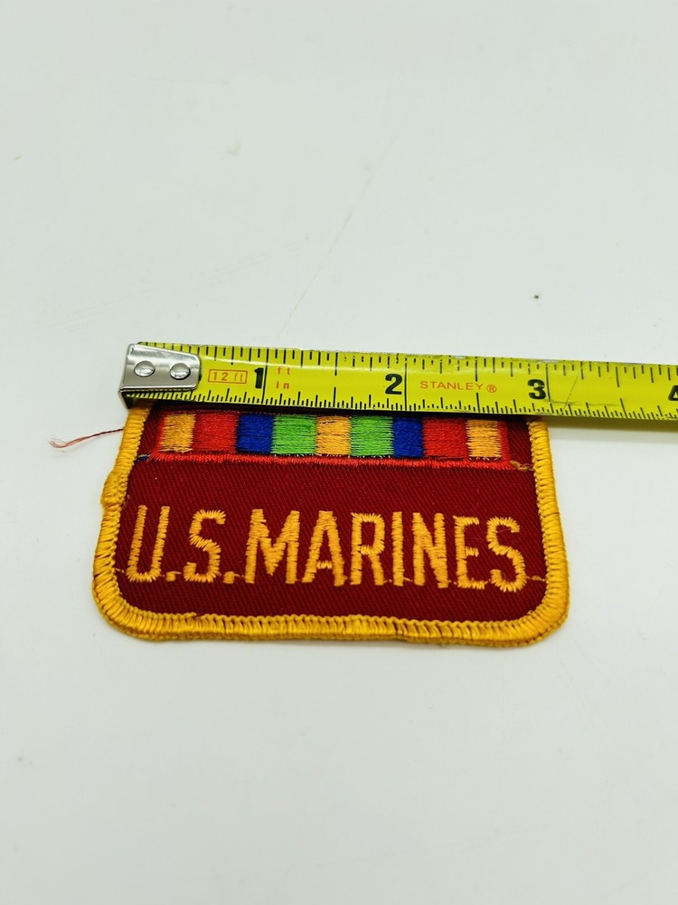 Colorful US Marines Red Embroidered Red Cloth 3” Patch
