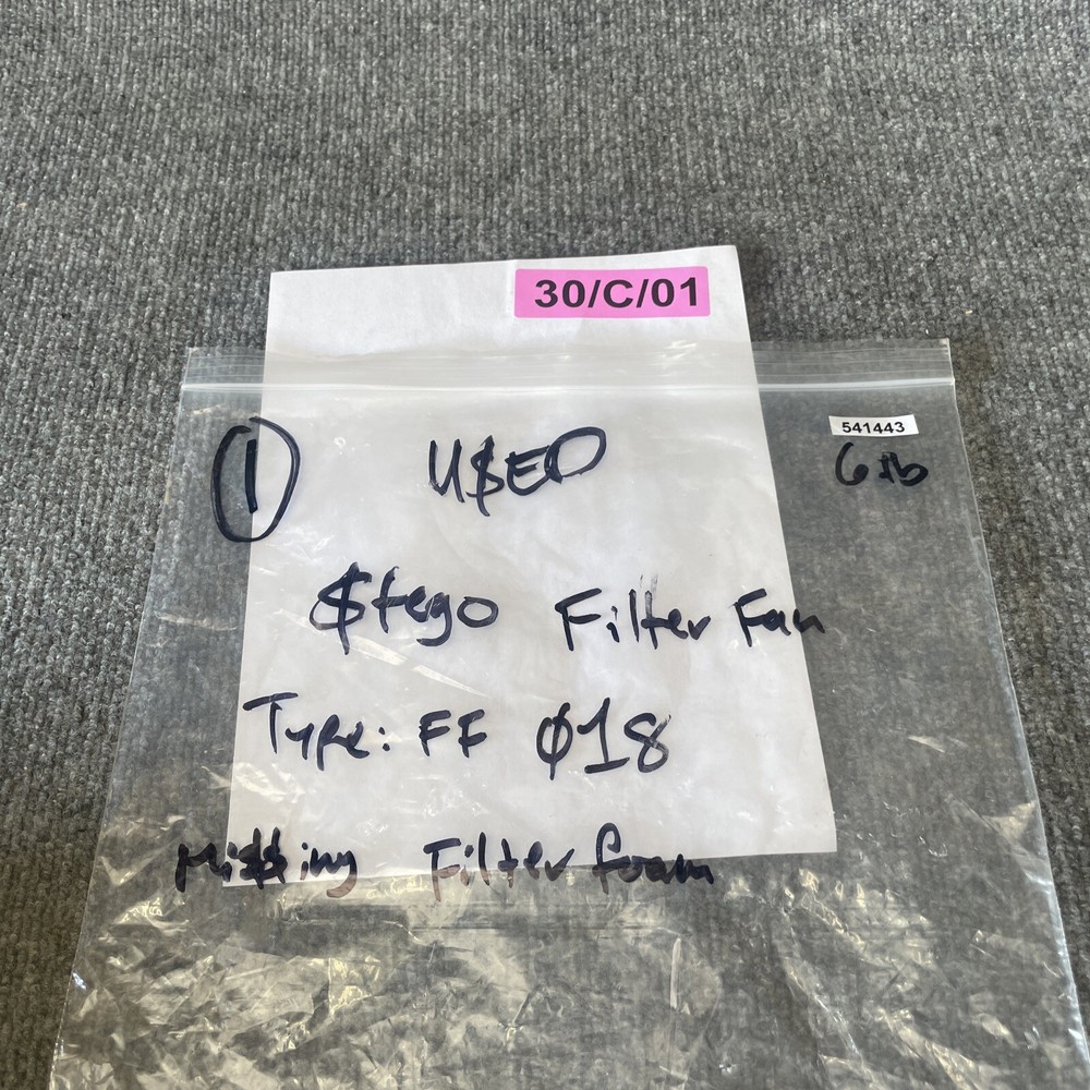 Stego FF018 UV Resistant Plastic Filter Fan Missing Filter Foam used