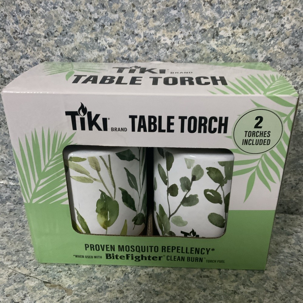 ☀️Tiki Brand Table Torch 2 Pack Greenery Table Torches