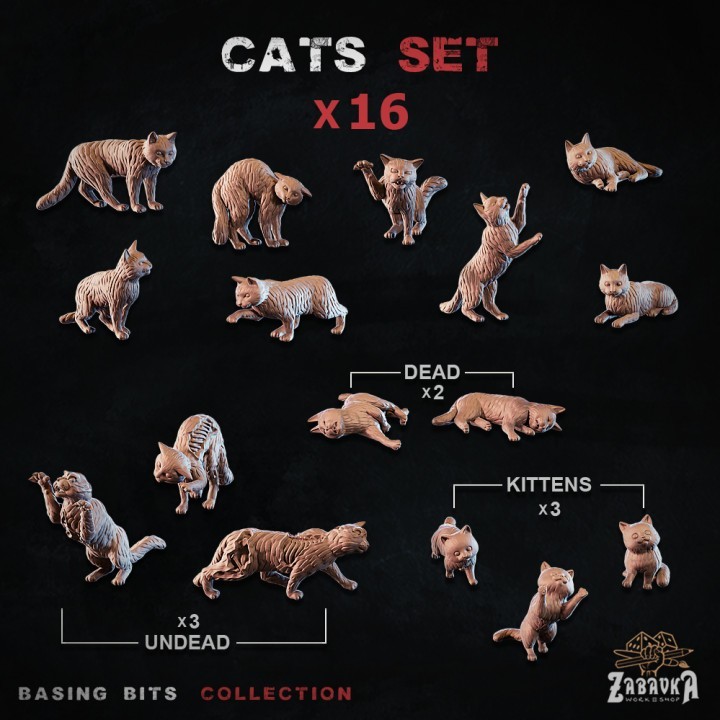 Tiny animals for basing decoration and dioramas- many different types and sets.
