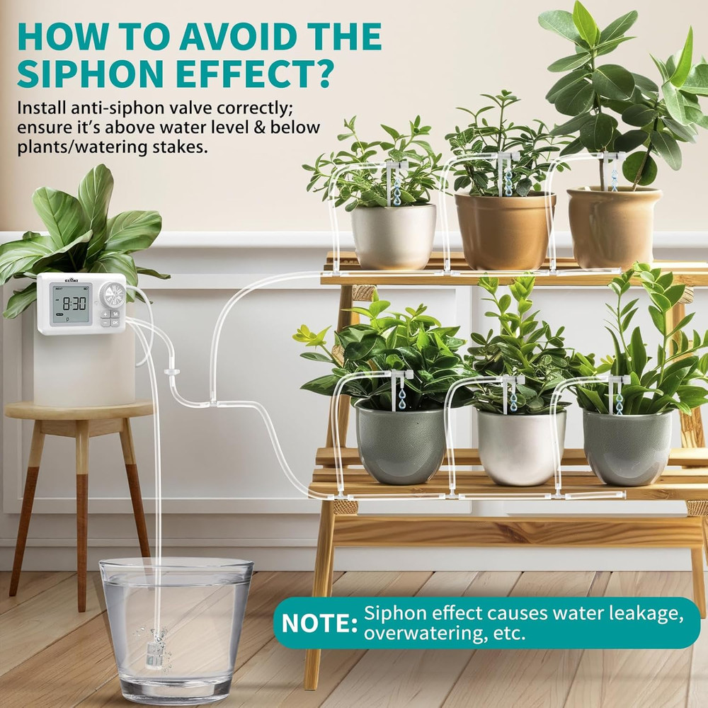 Automatic Watering System for 15 Potted Plants, Automatic Dripirrigation Kit wit