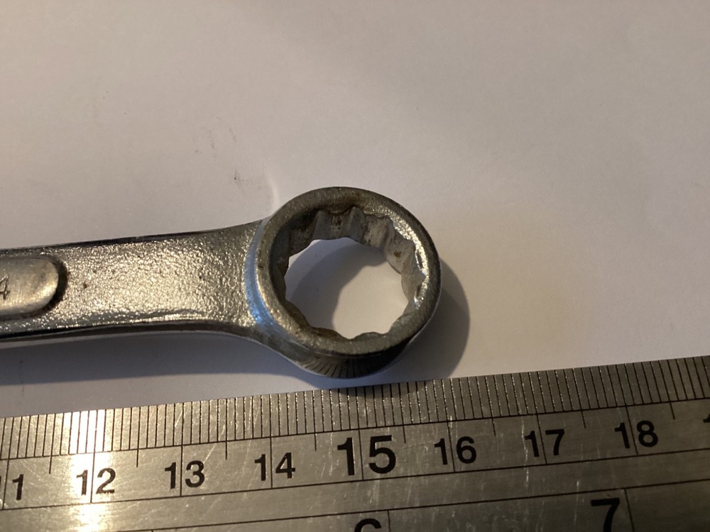 Drop forged ,combo spanner, size 14mm fl