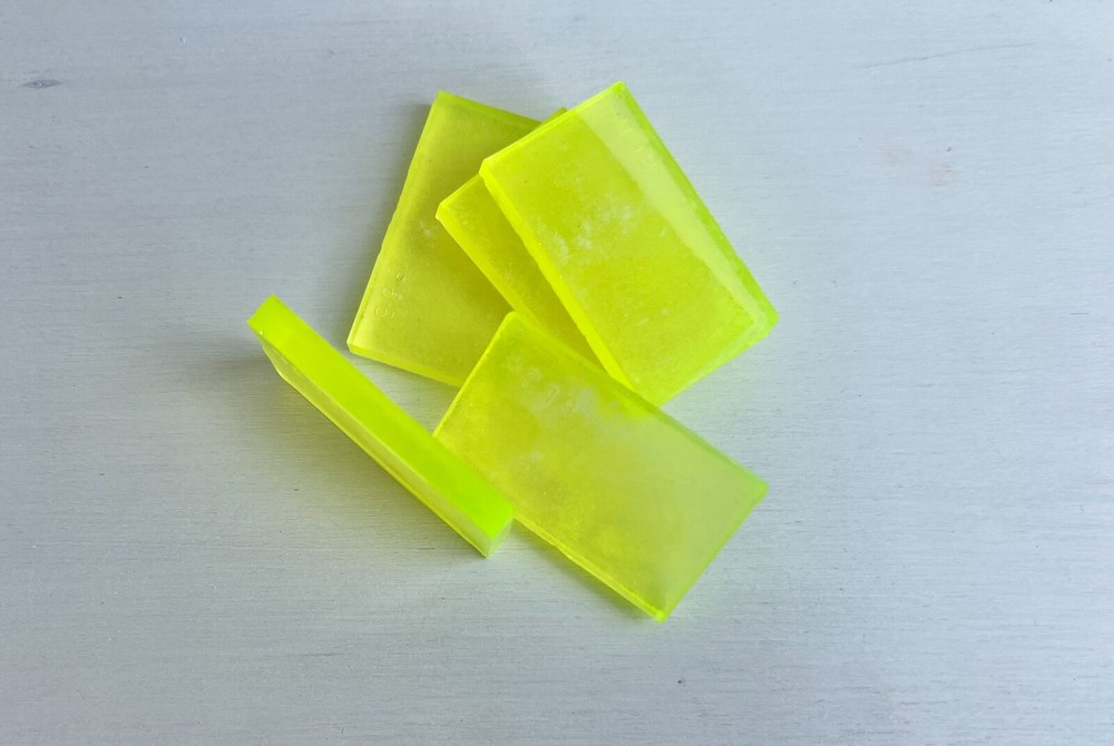 Radiant Glow:Rectangular Green Uranium Glass - UV Reactive, Glows under UV Light
