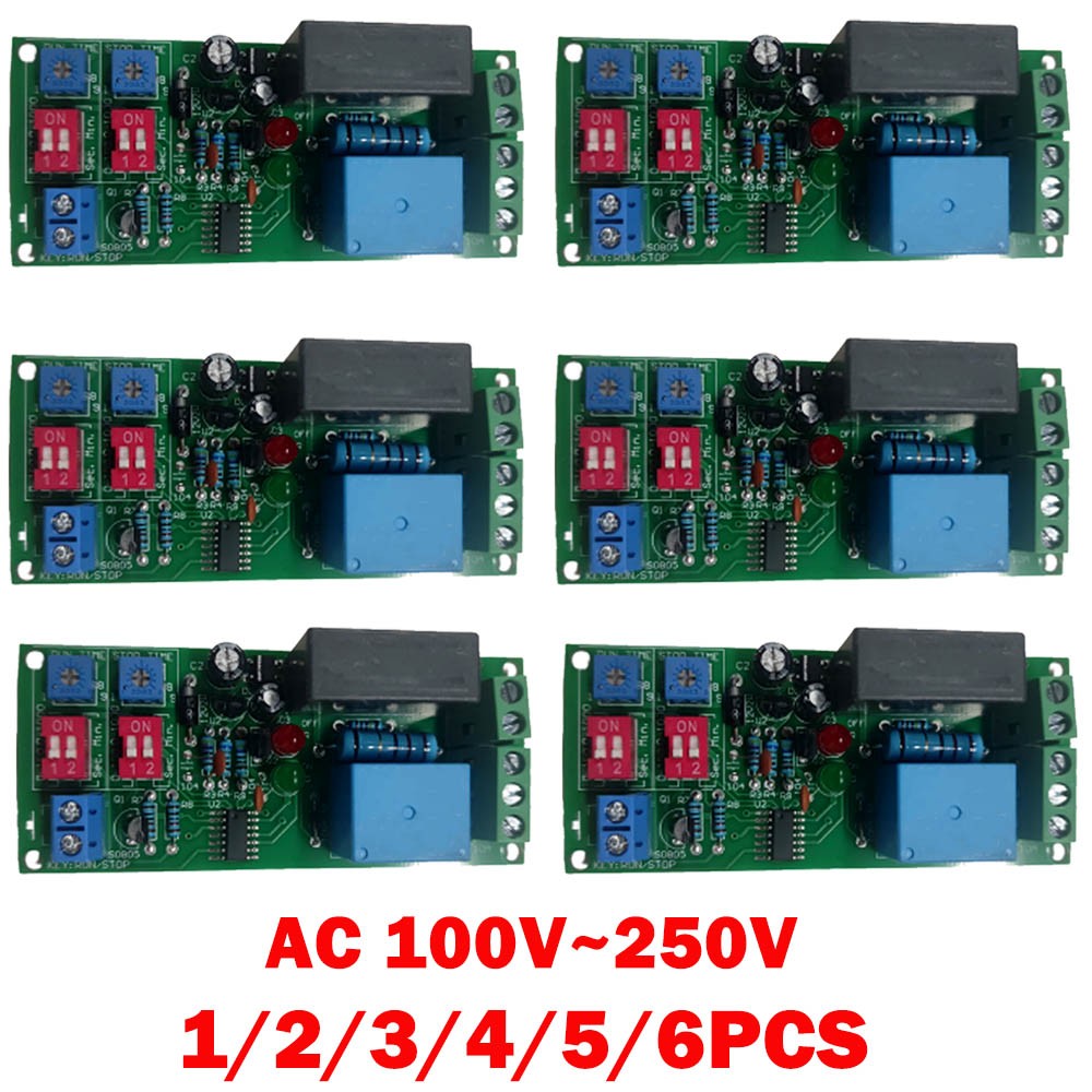 AC 100V~250V Infinite Cycle Delay Timer Timing Switch Relay Turn on off Module