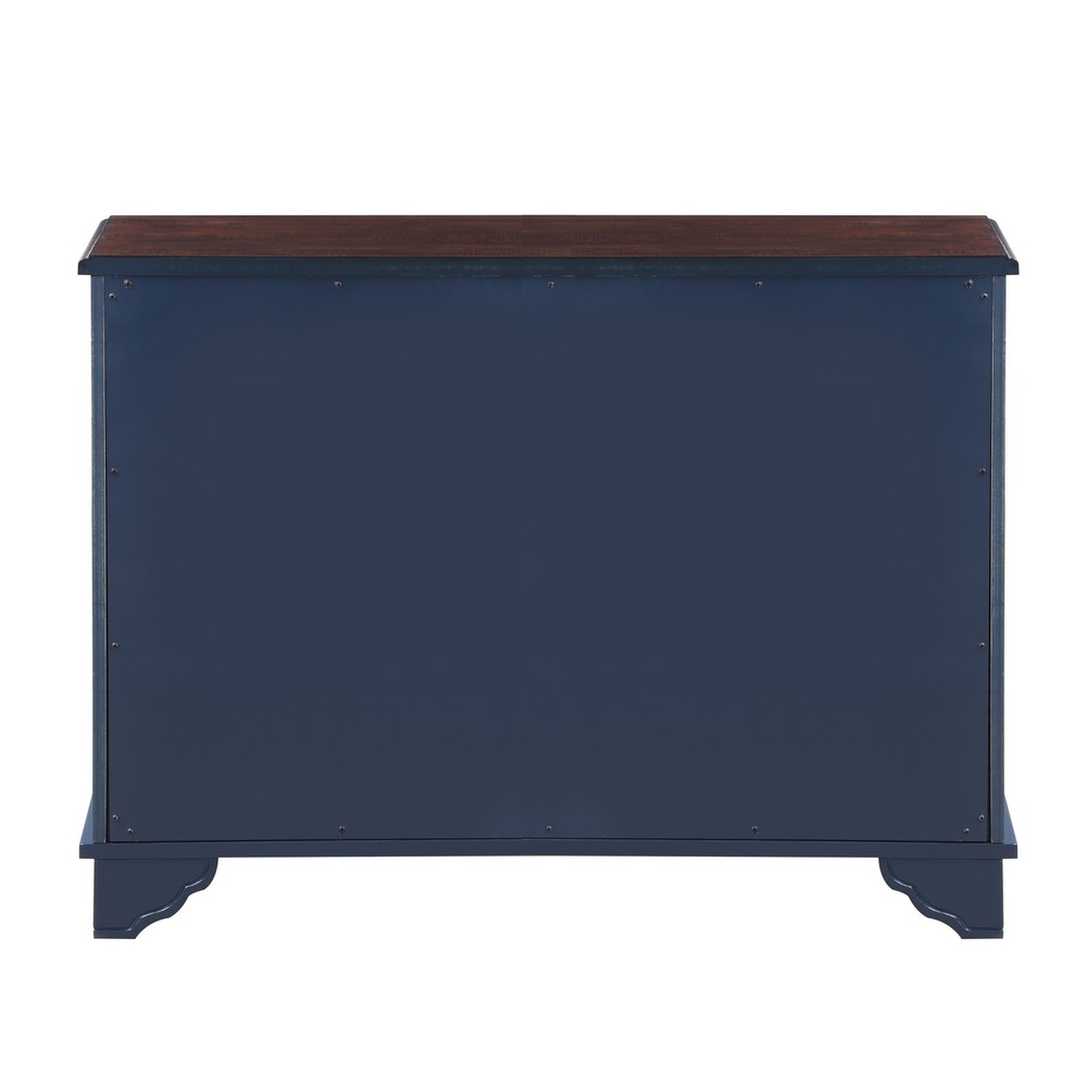 40" Console Table with Storage Shelf, Retro Entryway Table with Adjustable Sto