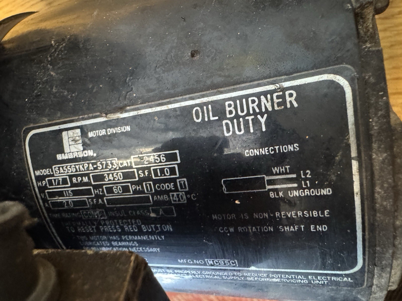 Beckett AFG Oil Burner