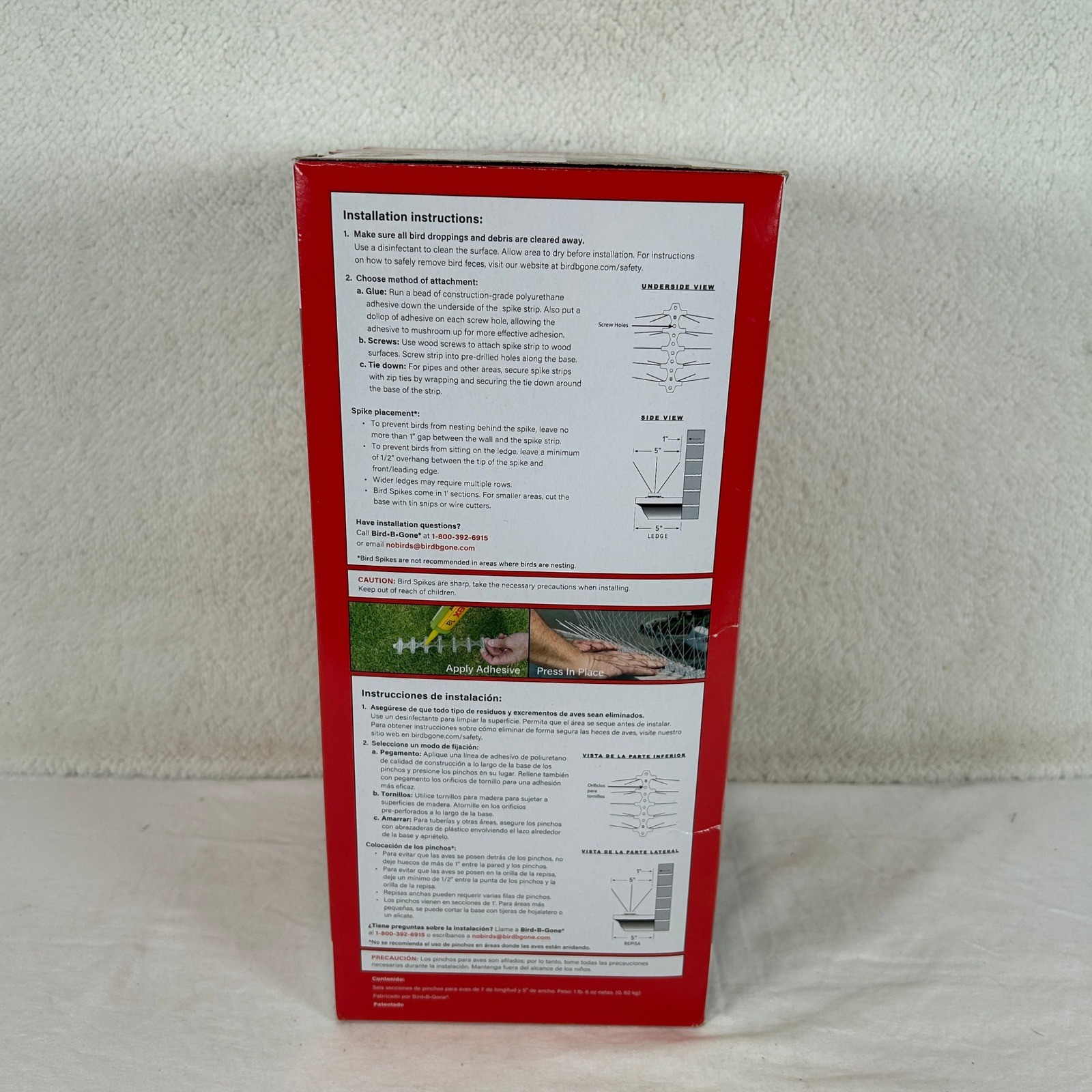 Bird B Gone Stainless Steel Bird Spikes 6 Foot Kit Professional Bird Control