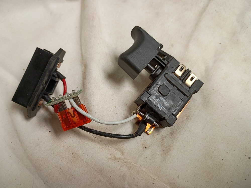 24V Cordless Drill Variable Speed Trigger Switch Assembly w/ Wiring – Tested