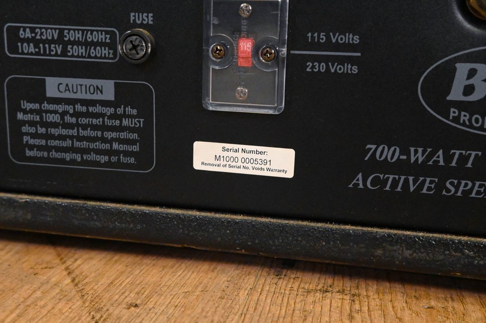 B-52 Matrix 1000 15" Active Subwoofer CG01UTF