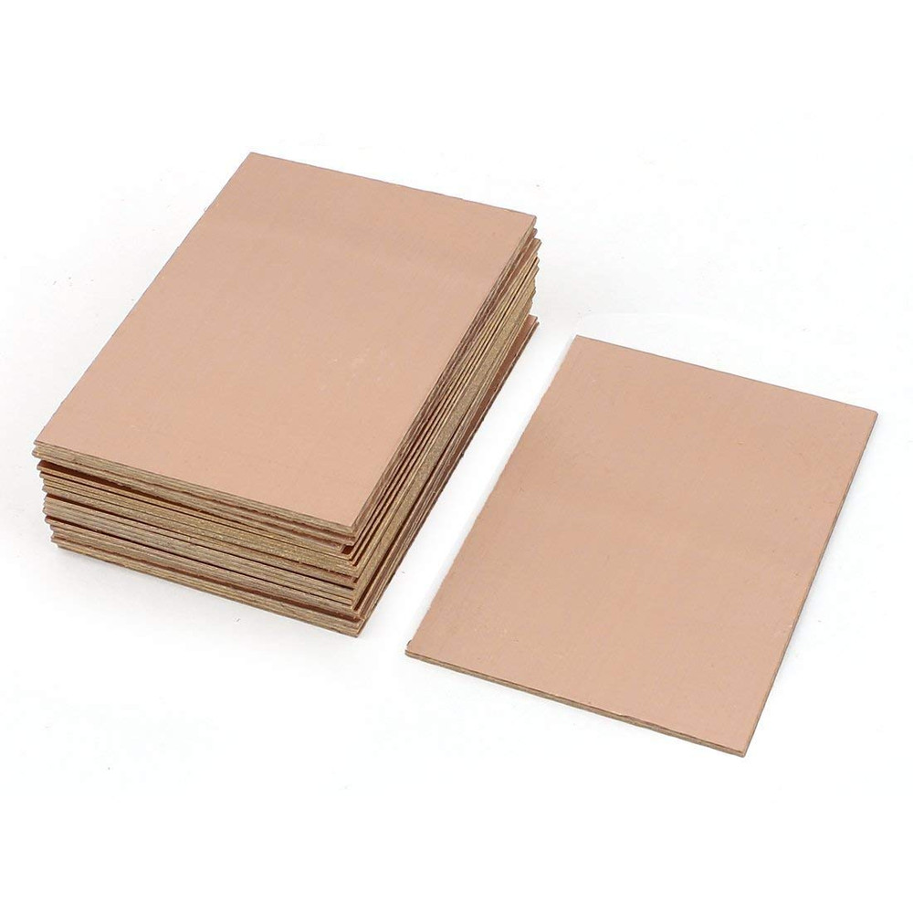 FR-4 Copper Clad PCB Circuit Board, 4"X2.7", Single Side, 10 Pcs