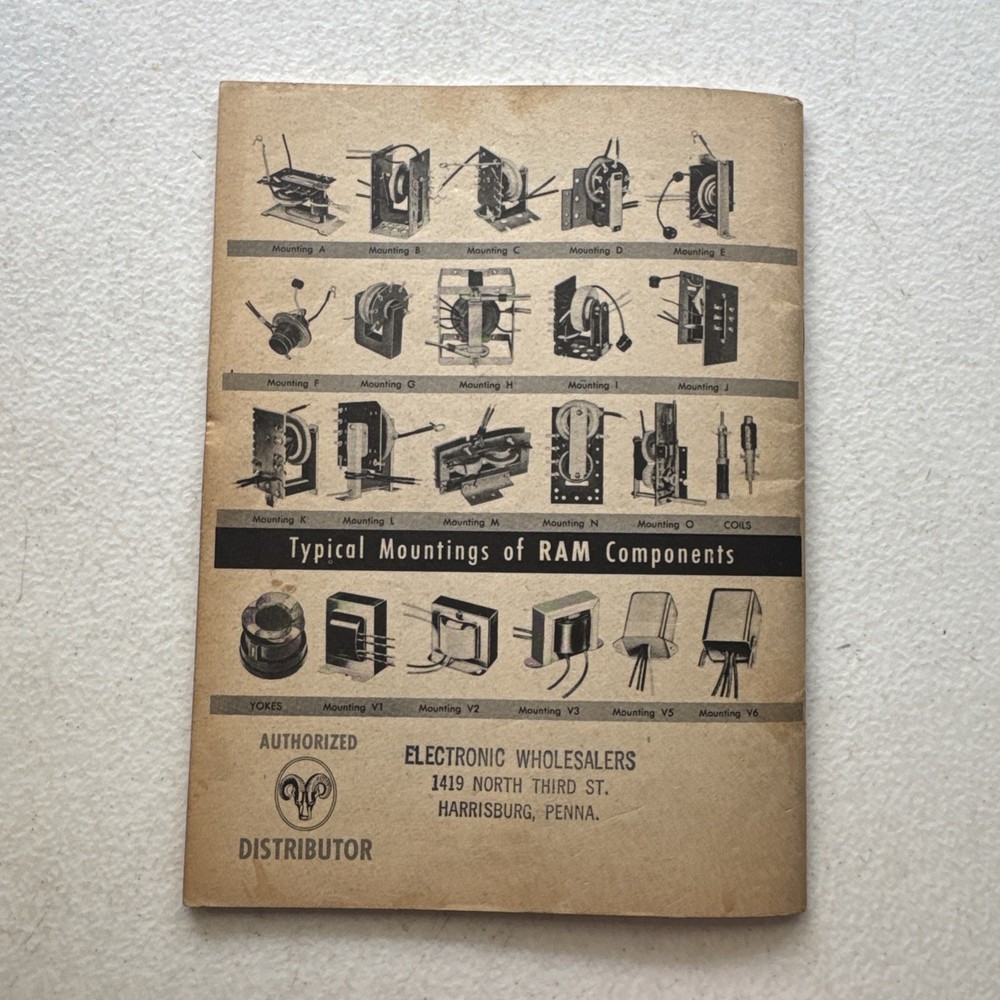 RAM TV 1955 Television Components Service Manual