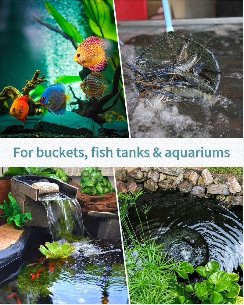 8 Inch Air Stone Bar Micro Bubble Diffuser Release Tool with Suction Cup Clip...