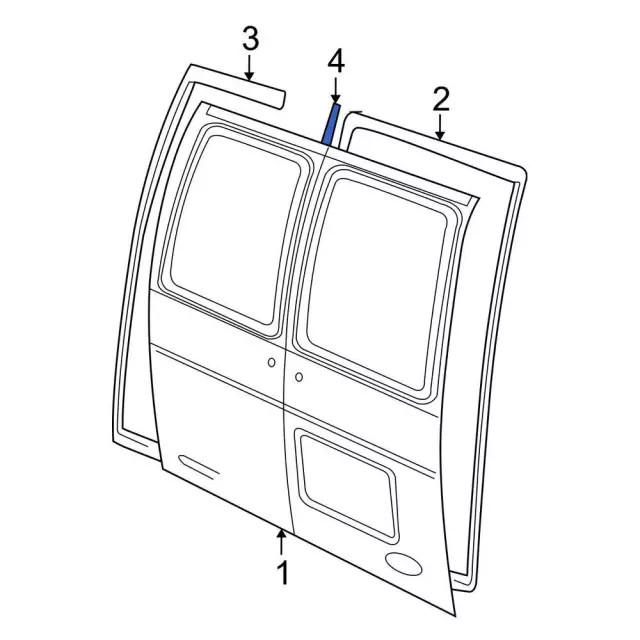 Genuine Ford Weather-Strip On Body 4C2Z1520709AB