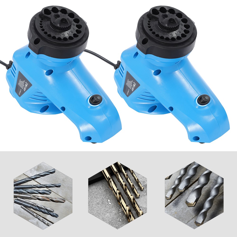 2PCS Drill Bit Sharpener Grinder Electric Twist Drill Sharpener for 3‑12mm