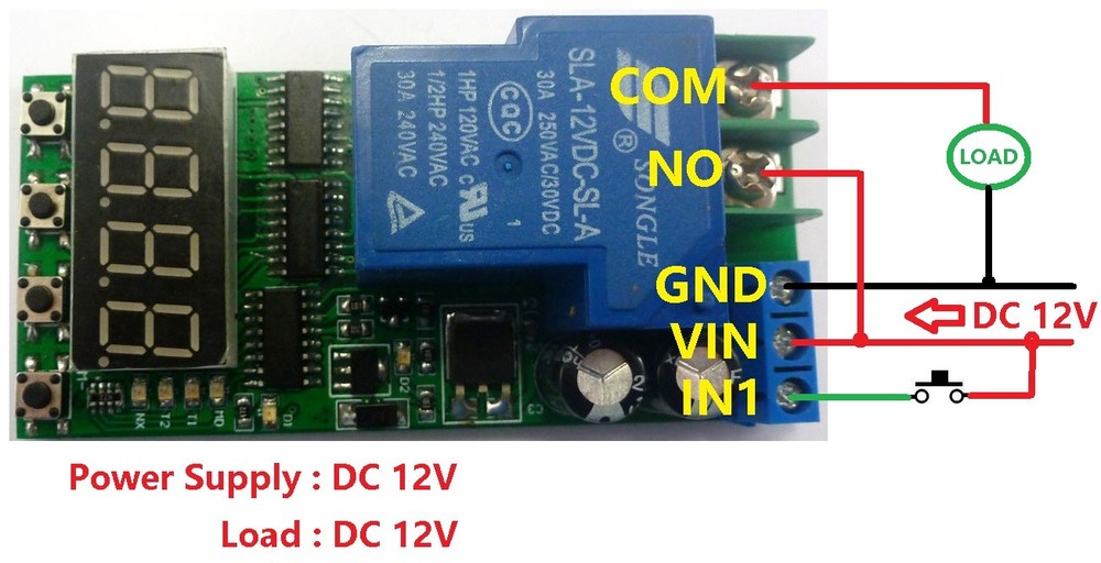 DC 12V 30A High Power Multifunction Cycle Timer Delay Relay PLC Module 0.1s-270h